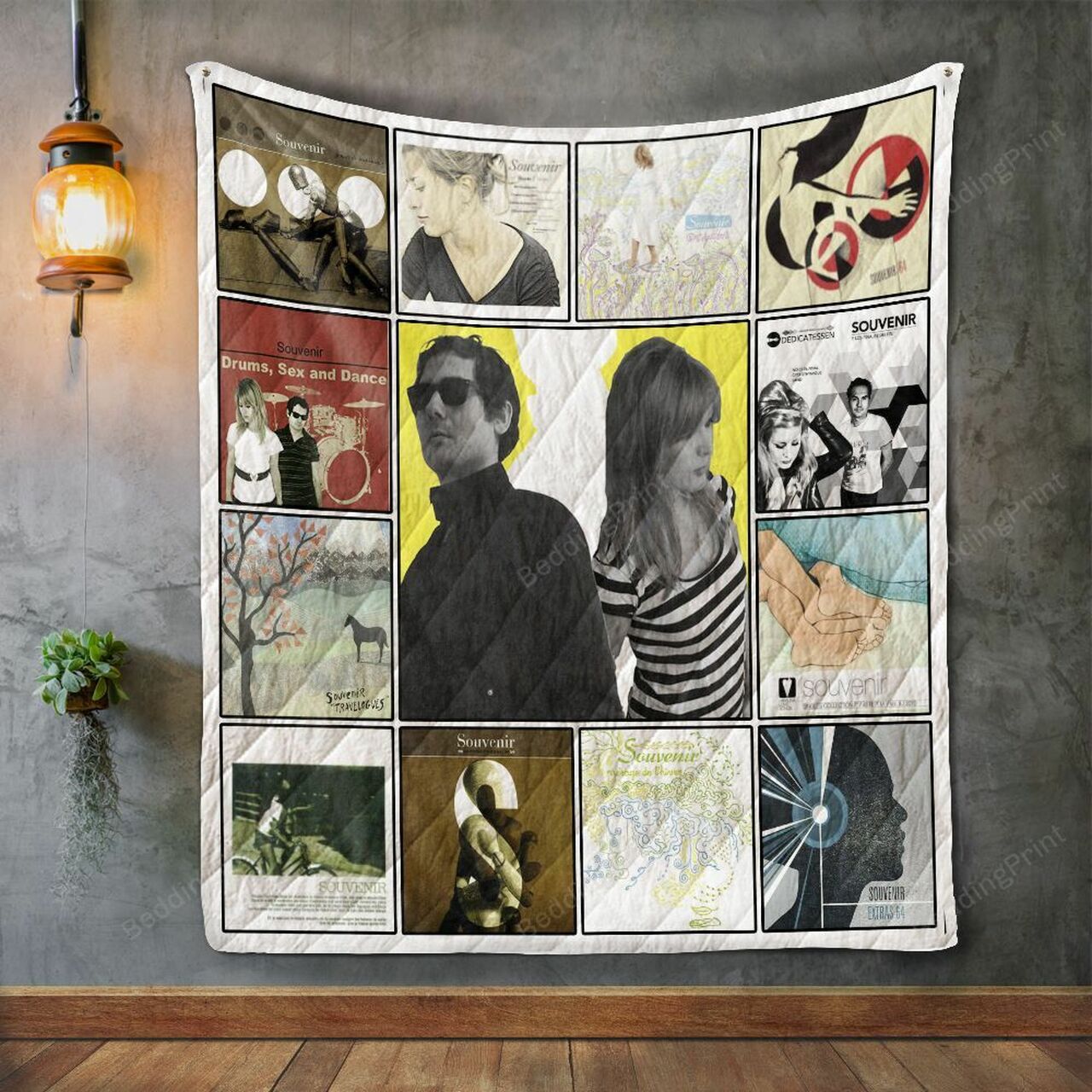 Personalized Souvenir Album Covers Quilt Bedding Set - Great for Bedroom Decor and Family Gifts