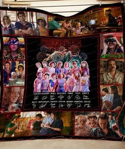 Personalized Stranger Things Quilt Bed Set Blanket - Great for Bedroom Decoration and Family Gifts