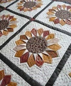 Personalized Sunflower Quilt Bed Set Blanket for Cozy Home Decor