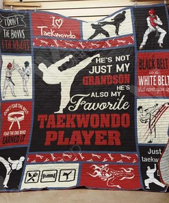 Personalized Taekwondo Quilt Bedding Set Blanket for Home Decor and Picnics, Great Gifts for Family