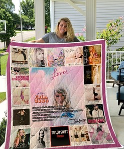 Personalized Taylor Swift Quilt Bed Set Blanket - Great for Bedroom Decor and Family Gifts