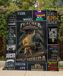 Personalized Teacher Quilt Bedding Set - Great for Bedroom Decoration and Family Gifts