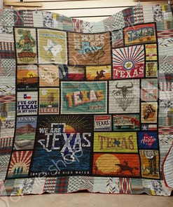 Personalized Texas Quilt Bedding Set Blanket, Great for Bedroom Decor and Family Gifts