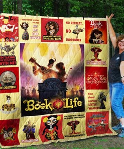 Personalized The Book Of Life Quilt Bedding Set Blanket - Great for Bedroom Decor and Family Gifts