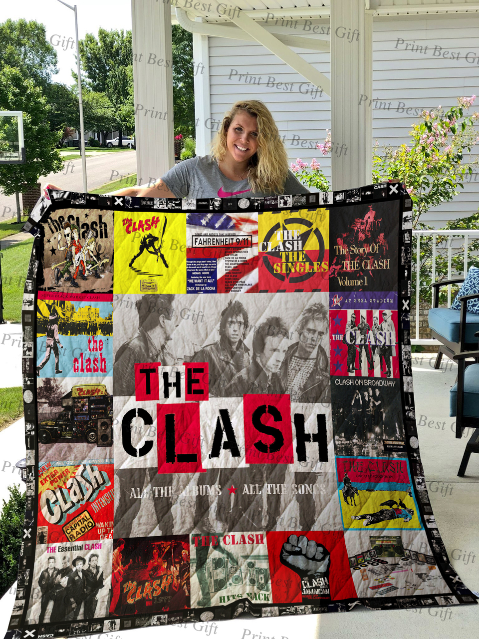 Personalized The Clash Albums Quilt Bedding Set - Suitable for Home Decoration