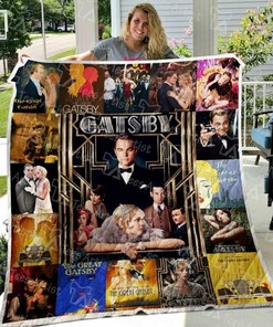 Personalized The Great Gatsby Quilt Bed Set Blanket - Great for Bedroom Decor and Family Gifts
