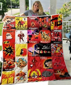 Personalized The Incredibles Quilt Bed Set Blanket - Great for Bedroom Decoration and Family Gifts