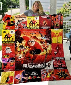 Personalized The Incredibles Quilt Bed Set Blanket - Perfect for Bedroom Decor and Family Gifts