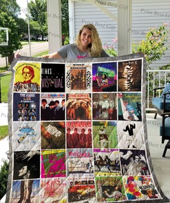Personalized The Kinks Albums Quilt Bedding Set - Great for Bedroom Decor and Family Gifts