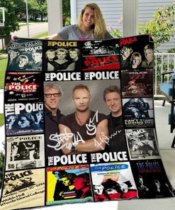 Personalized The Police Quilt Bedding Set Blanket for Home Decoration, Great for Family Gifts