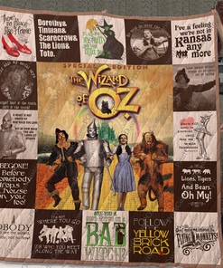 Personalized The Wizard Of Oz T-Shirt Quilt Bedding Set - Great for Bedroom Decor and Family Gifts