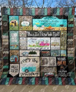 Personalized This Is How We Roll Quilt Bedding Set Blanket - Great for Bedroom Decoration and Family Gifts
