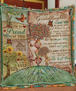 Personalized To My Granddaughter Quilt Bedding Set Blanket From Grandma I Will Always Be With You
