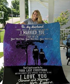 Personalized To My Husband From Wife I Love You Forever And Always Quilt Bedding Set Blanket