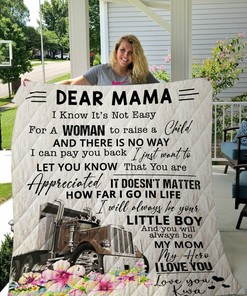 Personalized To My Mom Blanket From Son Gifts For Mother My Mom My Hero Car Flower Quilt Bedding Set Blanket