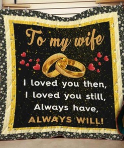 Personalized To My Wife Quilt Bedding Set for Bedroom Decor and Family Gifts