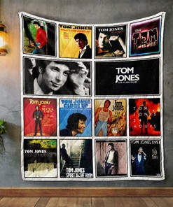Personalized Tom Jones Album Quilt Bedding Set - Great for Bedroom Decor and Family Gifts
