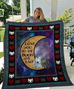 Personalized Toothless And Light Fury Quilt Bedding Set - Great for Bedroom Decor and Family Gifts