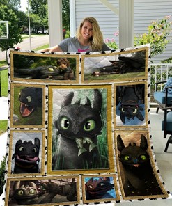 Personalized Toothless Moments Quilt Bedding Set - Gifts for Family and Bedroom Decor
