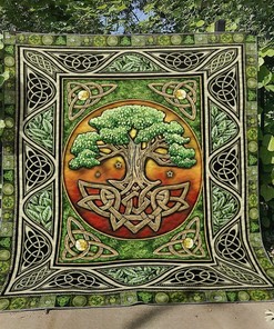 Personalized Tree Of Life Quilt Bedding Set Best for Home Decoration or Picnic
