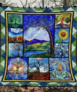 Personalized Tree Of Life Quilt Blanket Gifts for Fans