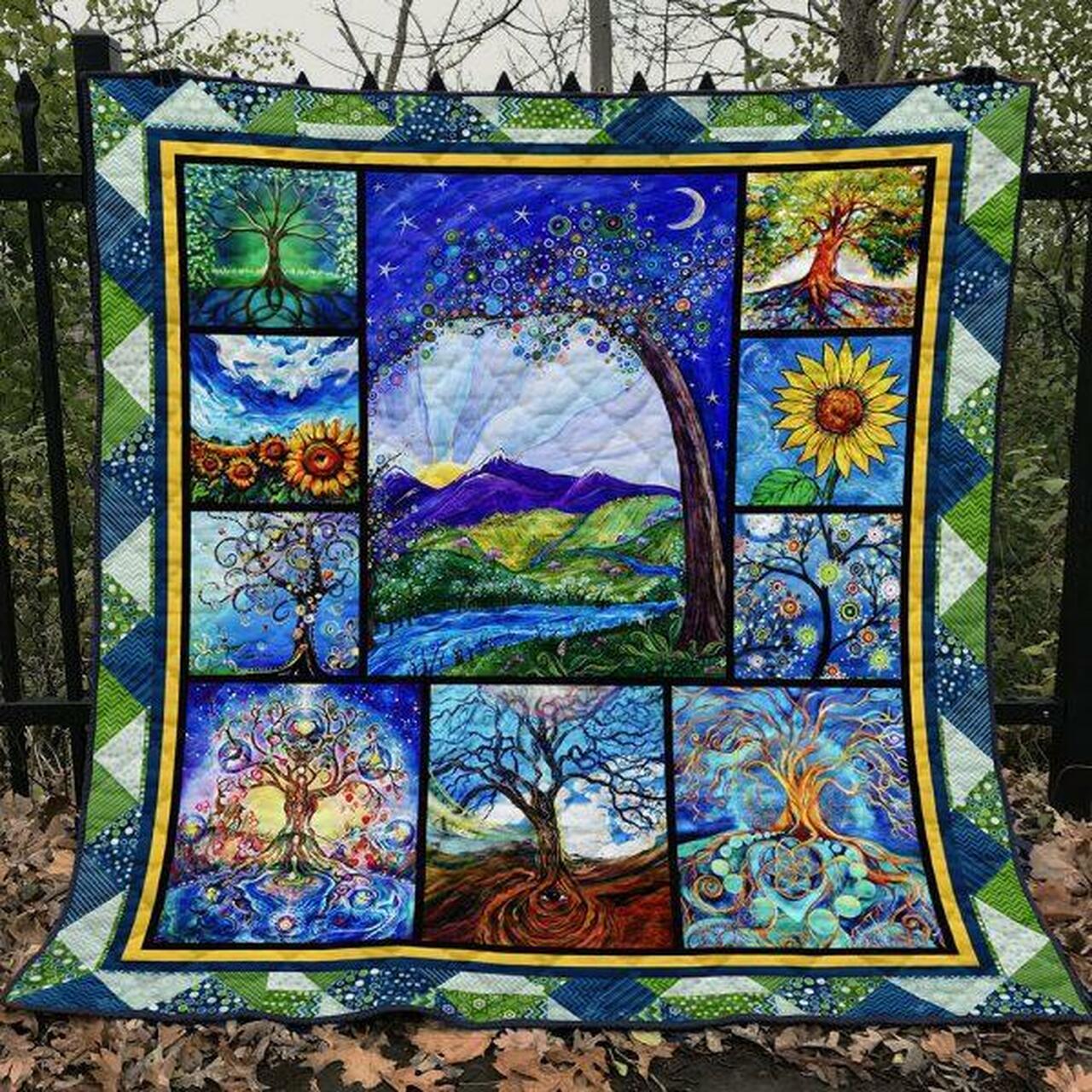 Personalized Tree Of Life Quilt Blanket Gifts for Fans