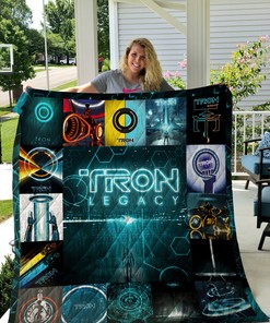 Personalized Tron Legacy 2010 Poster Quilt Bed Set Blanket - Great for Bedroom Decoration and Family Gifts
