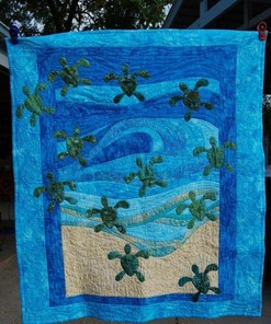 Personalized Turtle Bedding Set Blanket - Great for Bedroom Decor and Family Gifts