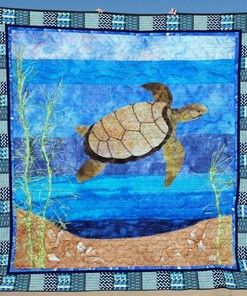 Personalized Turtle Blanket Bedding Set - Great for Home Decoration and Family Gifts