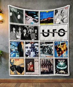 Personalized Ufo Album Covers Quilt Bedding Set Blanket - Great for Bedroom Decor and Family Gifts