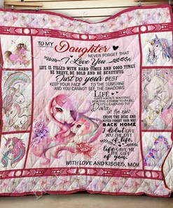 Personalized Unicorn Quilt Blanket Bedding Set - Great Gifts for Family