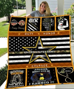 Personalized United States Army Quilt Bedding Set Blanket for Home and Picnic