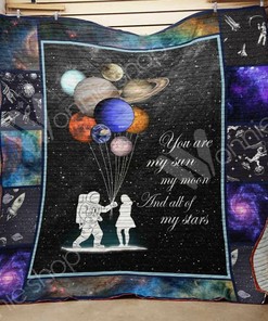 Personalized Universe Quilt Blanket Bedding Set for Home Decor and Picnics - Great Gifts for Family