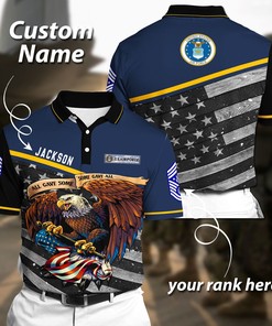 Personalized Us Air Force Eagle Polo T-Shirt Dai006