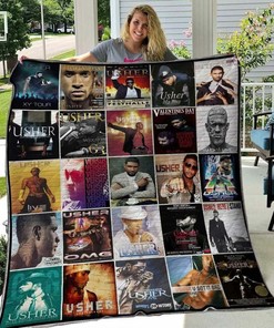 Personalized Usher Quilt Blanket Bedding Set - Great Gifts for Family