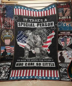 Personalized Veteran Tribute Quilt Bedding Set - Great for Bedroom Decor and Family Gifts