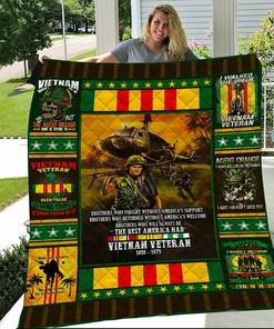 Personalized Vietnam Veteran Quilt Bedding Set - Gifts for Family and Bedroom Decor