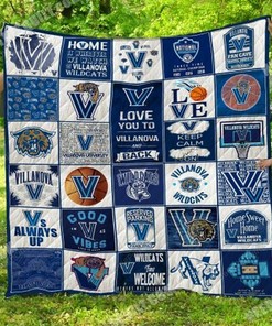 Personalized Villanova Wildcats Quilt Bedding Set - Perfect for Bedroom Decor and Gifts for Fans