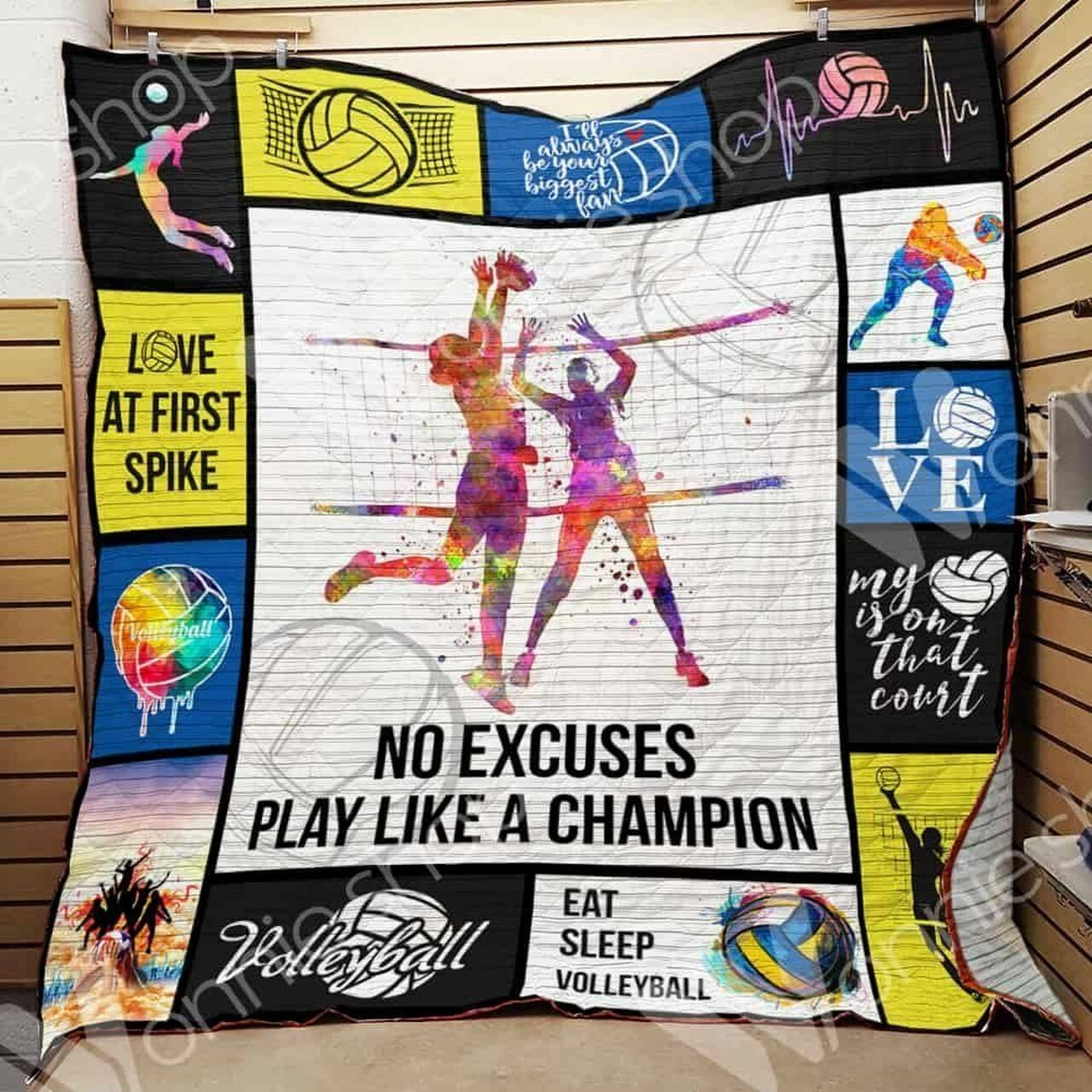 Personalized Volleyball Quilt Bedding Set - Great for Bedroom Decoration and Family Gifts