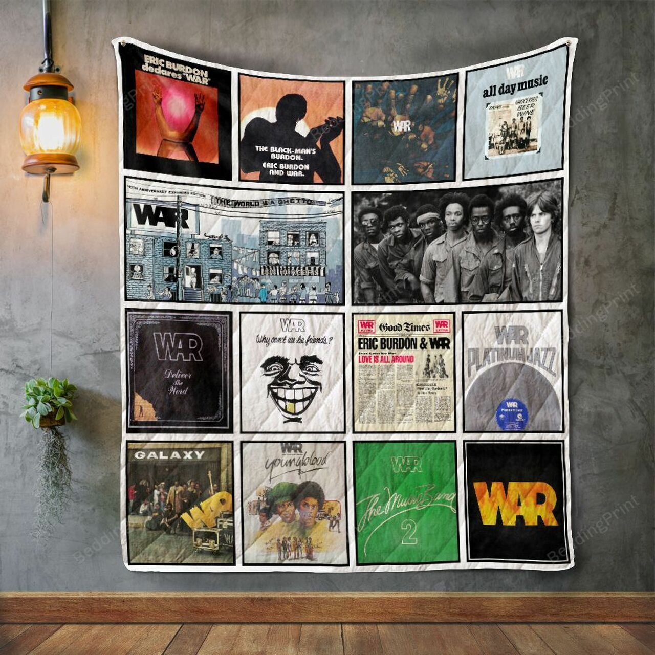 Personalized War Album Covers Quilt Bedding Set Blanket - Great for Bedroom Decor and Family Gifts