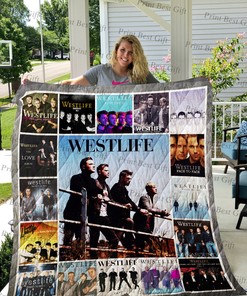 Personalized Westlife Album Covers Quilt Blanket Bedding Set, Great for Fans