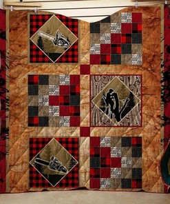 Personalized Who Love Logger Quilt Bed Set Blanket - Great for Bedroom Decoration and Family Gifts