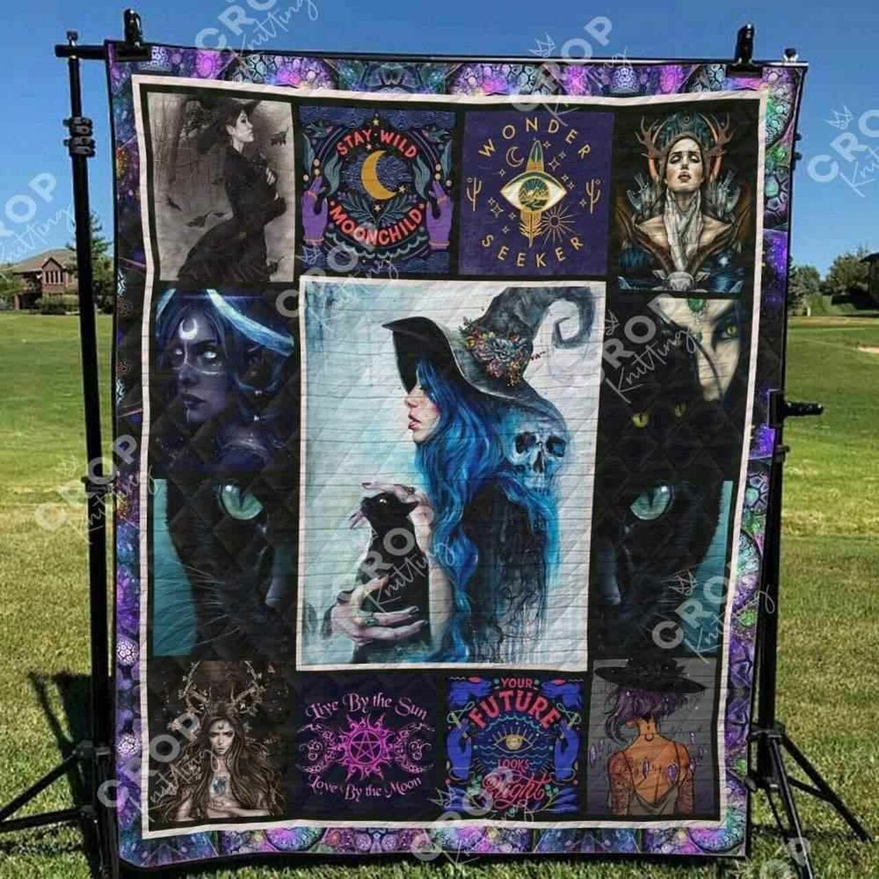 Personalized Wicca Quilt Blanket Bedding Set - Great Gifts for Family and Bedroom Decor