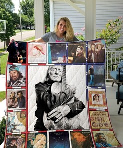Personalized Willie Nelson Quilt Blanket Bedding Set - Gifts for Fans and Family