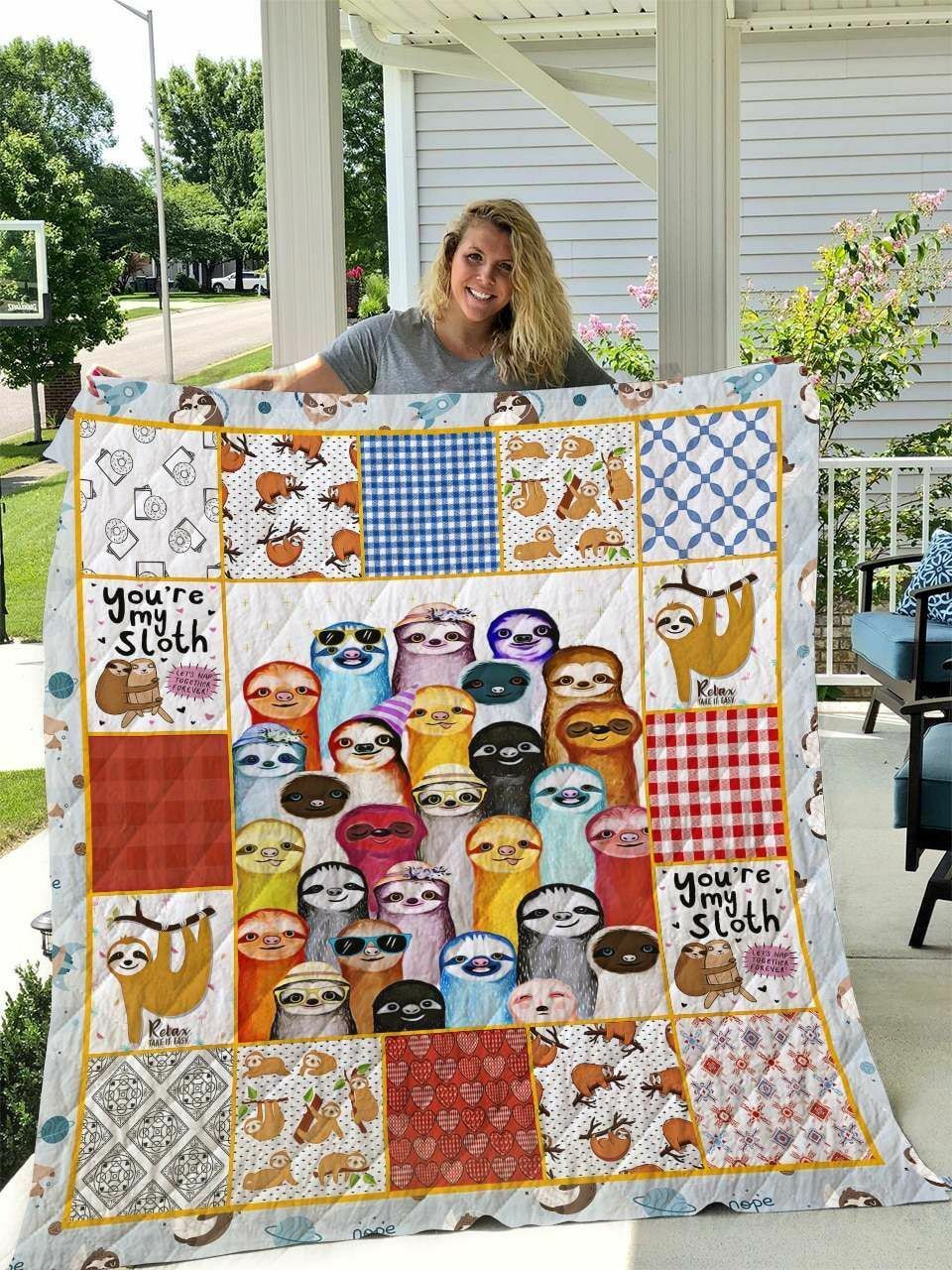 Personalized Wish A Big Gift Quilt Bedding Set - Great for Bedroom Decor and Family Gifts
