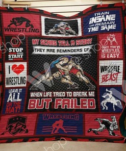 Personalized Wrestling Champion Quilt Bedding Set - Great for Bedroom Decoration and Gifts for Fans