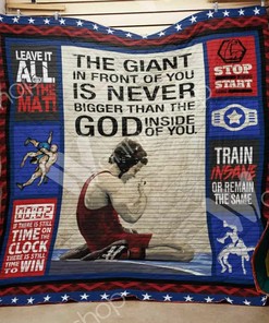 Personalized Wrestling Quilt Bedding Set - Gifts for Family and Bedroom Decor