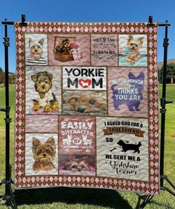 Personalized Yorkie Bedding Set Blanket - Great for Bedroom Decoration and Family Gifts