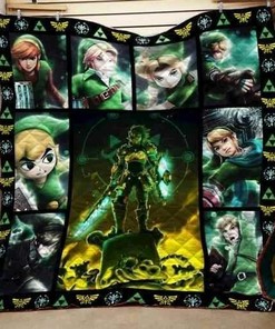 Personalized Zelda Blanket Quilt Bedding Set for Home Decoration and Family Gifts