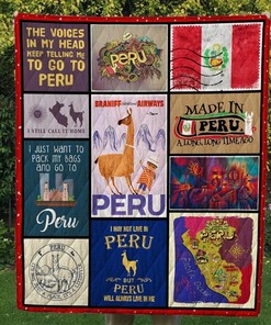 Peru Quilt Bedding Set Bedroom Decor, Gifts for Family
